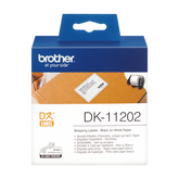 Brother Black On White Shipping Label Roll 62mm x 100mm 300 labels - DK11202